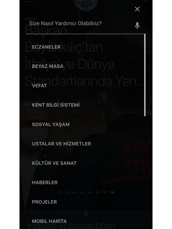 Kayseri.bel.tr Web Sitesi